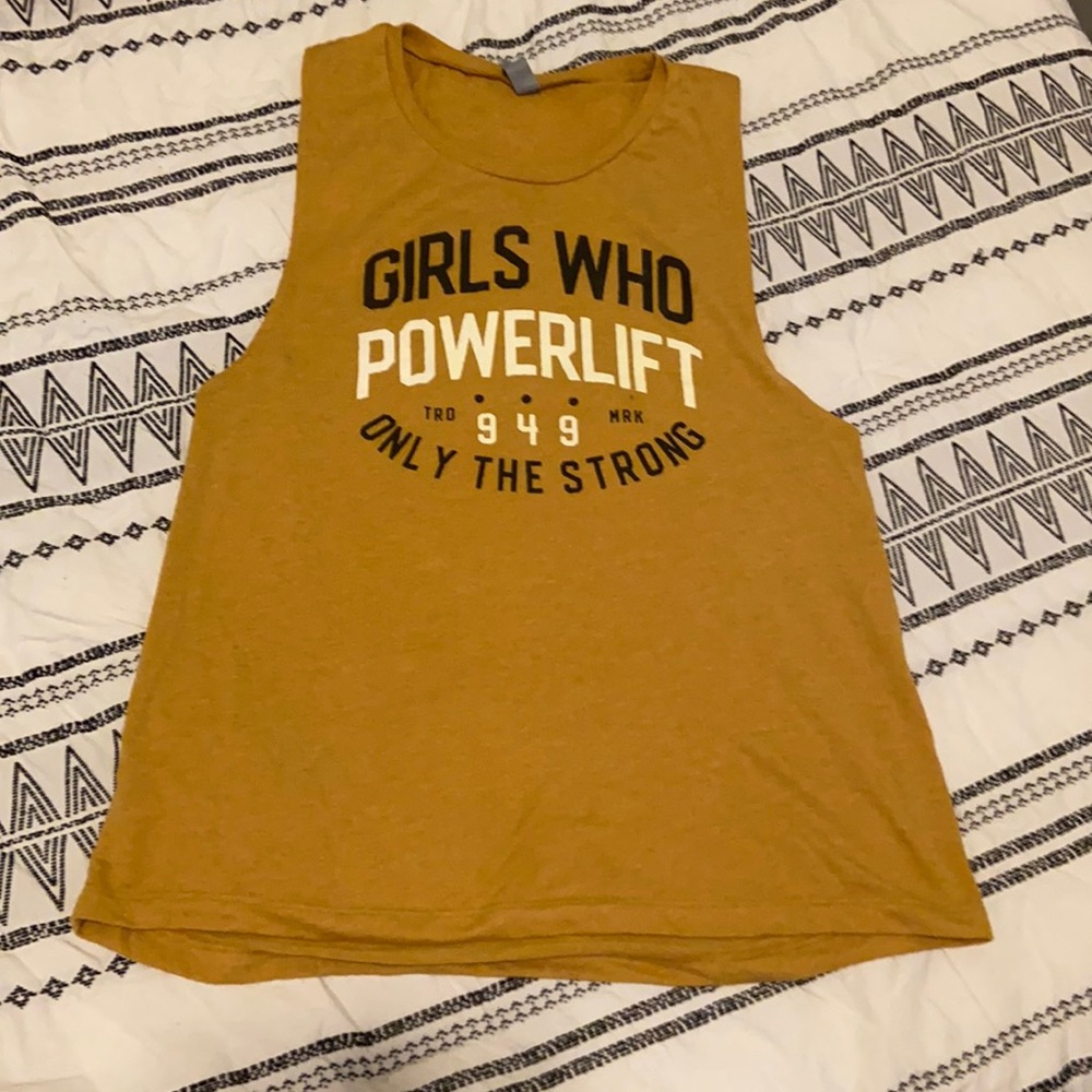 Girls Who Powerlift Muscle Tank size M- worn once